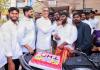 ఉద్యమ నాయకుడికి ఘన స్వాగతం.. జన్మదిన వేడుకలు నిర్వహించిన చైర్మన్ దిలీప్.