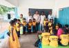 విద్యార్థులకు షూస్, సాక్స్ పంపిణీ.