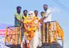 జమ్మికుంటలో తెలంగాణ రక్షణ సేన పార్టీ ఆధ్వర్యంలో గాంధీకి నివాళులు.