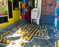 అన్నపూర్ణ సహిత కాశీ విశ్వేశ్వర స్వామి వారికి అష్టోత్తరశత 108 కలశాలతో క్షీరాభిషేకం