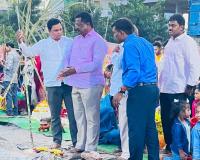 చట్ పూజ కార్యక్రమంలో పాల్గొన్న కార్పొరేటర్