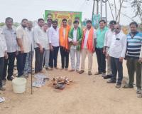 కృష్ణ నగర్ కాలనీలో  సిసి రోడ్, డ్రైనేజీ పనులకు శంకుస్థాపన