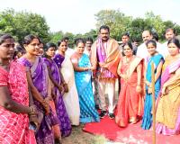 కస్తూరిబా గురుకుల కళాశాల భవనానికి భూమి పూజ చేసిన ఎమ్మెల్యే