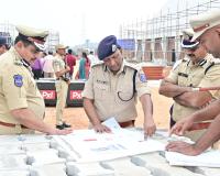 గ్లోబల్ సమ్మిట్ బందోబస్త్ ఏర్పాట్లను సమీక్షించిన ఏడీజీ మహేష్ భగవత్ ఐపీఎస్