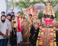 అయ్యప్ప స్వామి  పూజలో పాల్గొన్న పరమేశ్వర్ రెడ్డి