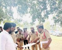 అమ్మవారిపేట జాతర ఏర్పాట్లను సమీక్షించిన డిసిపి దార కవిత