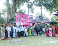 డీజిల్ కాలనీ ఆలయం ముందు ముగ్గుల పోటీలు 