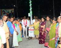 వనపర్తి పట్టణంలో హైమాస్ట్ లైట్లు ప్రారంభించిన ఎమ్మెల్యే మేఘారెడ్డి