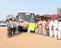 కాజీపేట రైల్వే స్టేడియంలో మేడారం బస్ లు ప్రారంభం 