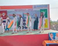 నారాయణ ఇంగ్లీష్ మీడియం స్కూల్‌లో ఘనంగా 77వ గణతంత్ర దినోత్సవం.