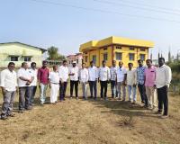 పెద్దమందడిలో ప్రెస్ క్లబ్ భవనానికి స్థల పరిశీలన