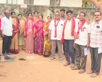 19వ వార్డులో గులాబీ–ఎరుపు సమన్వయ ప్రచారం జోరు.