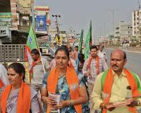 6వ వార్డులో బీజేపీ ప్రచార హోరు.