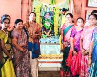 అభయ ఆంజనేయ స్వామి వార్షికోత్సవంలో పాల్గొన్న రజిత పరమేశ్వర్ రెడ్డి