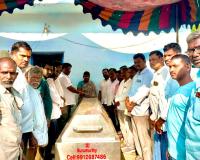 బాధిత కుటుంబానికి మేఘన్న అభయహస్తం