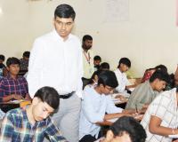 ఇంటర్ పరీక్షల నిర్వహణపై కలెక్టర్ ఆకస్మిక తనిఖీ