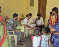 అంగన్వాడీ కేంద్రాలు తనిఖీ చేసిన సర్పంచ్ అన్నం స్వప్నబ్రహ్మరెడ్డి