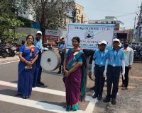 నేషనల్ సైన్స్ డే సందర్భంగా ఎస్ ఆర్ డి జి స్కూల్ సైన్స్ మార్చ్ నిర్వహించారు
