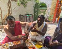 సీతారాముల కళ్యాణం మహోత్సవంలో పాల్గొన్న జంగం శివ దంపతులు