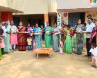 పామిరెడ్డిపల్లిలో అంగన్వాడీ కేంద్రాల్లో బాలామృతం పంపిణీ
