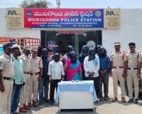 కిడ్నాప్ కేసులో పదిమంది నిందుతులను అరెస్ట్ చేసిన ముదిగొండ పోలీసులు
