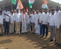 పీపుల్స్ మార్చ్ మూడేళ్ల సభకు ఖమ్మం నుంచి భారీగా తరలిన కాంగ్రెస్ శ్రేణులు