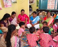 పద్మశాలివాడ అంగన్వాడీకి కౌన్సిలర్ ప్రణీత పర్యటన