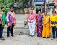 వి ఎస్ టి కాలనీలో సిమెంటు రోడ్డు పూర్తి