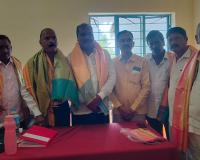 తిరిగి బాధ్యతలు చేపట్టిన పెద్దమందడి సింగిల్ విండో పాలకమండలి.