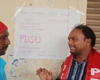 పీడీఎస్‌యూ ఆధ్వర్యంలో ఫీజుల నియంత్రణ చట్టం కోసం సంతకాల సేకరణ.