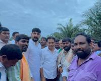 కన్నెపల్లి పంపుహౌజ్ వద్ద బీఆర్ఎస్ శ్రేణుల్లో ఉత్సాహం.