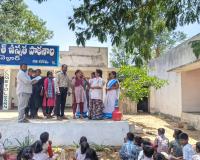 నులిపురుగుల నివారణకు విద్యార్థులకు ఆల్బెండజోల్ పంపిణీ.