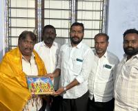 నూతన ఎంపీడీవోకు దేవస్థానం చైర్మన్ మర్యాదపూర్వక సన్మానం.