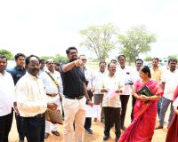 తెలంగాణ పబ్లిక్ స్కూల్ ఏర్పాటు కోసం స్థల పరిశీలన చేసిన కలెక్టర్.