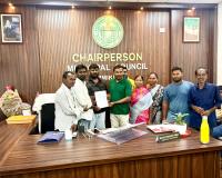 ఐదో వార్డులో మిషన్ భగీరథ పైపులైన్ విస్తరణకు వినతి.