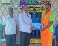 వెల్టూర్ శివాలయానికి  హెచ్‌పీ మోటార్‌ విరాళం.