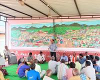 భూముల రీ సర్వేపై గ్రామసభ.