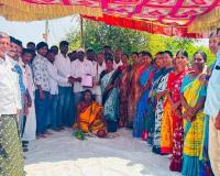 బతుకమ్మ బండ్‌తో గోపాలపూర్‌కు కొత్త అందాలు.