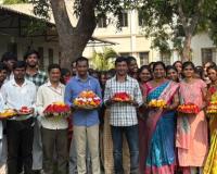 .ఎస్.ఆర్. కళాశాలలో బతుకమ్మ సంబరాలు.