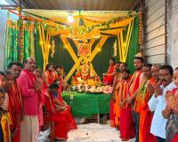 మర్రిచెట్టు శివాలయం ఎదుట దేవీ శరన్నవరాత్రులు ప్రారంభం.