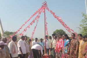 పెద్దమందడిలో ఘనంగా మేడే వేడుకలు.